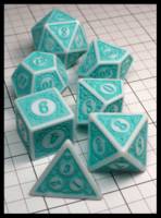 Dice : Dice - Dice Sets - Coyeekn White and Aqua - Jan Amazon 2024